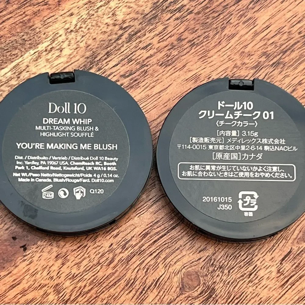 Doll 10 Dream Whip blush 💗 bundle of 2 shades 💗 highlighter 💗 NEW